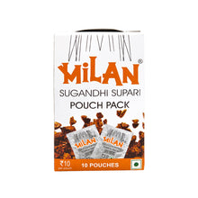 Load image into Gallery viewer, Milan Sugandhi Supari - 1 Box (10 Pouches) - Original Classic Flavour  - Fine Quality Since 1962