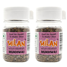 Load image into Gallery viewer, Milan Mukhwas - Contains Traditional Ingredients Like Saunf, Kharek, Elaichi &amp; Mint - FREE SHIPPING! - No Supari - No Artificial Sweeteners - 2 Bottles